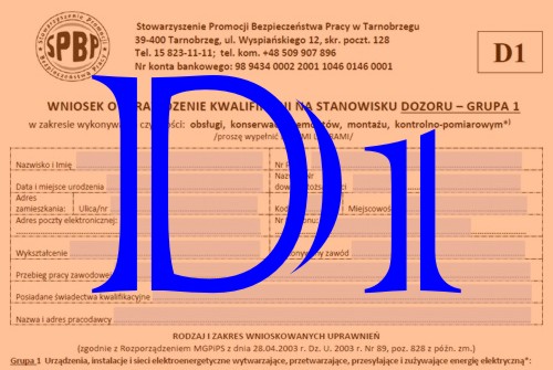 Wniosek D1